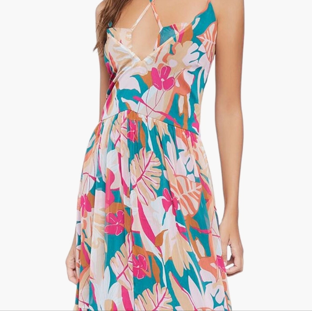 Forever 21 Colorful Floral Dress